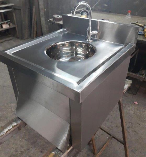 Pia assepsia inox cozinha industrial da Cozisteel